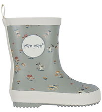 Pom Pom Gummistiefel - Pilze