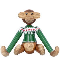 Kay Bojesen Träfigurer - Apa Julesweater 2025 - Mini Grön
