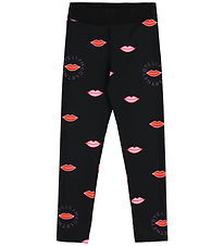 Stella McCartney Kids Leggingsit - Black/Punainen Lips