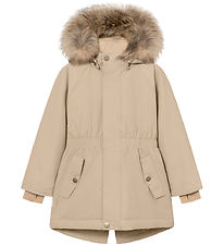 Mini A Ture Winter Coat w. Fur - MatVikania - Savannah Tan