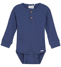 Body m/l Minymo - Rib - Vintage Indigo