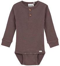 Body m/l Minymo - Rib - Chocolate Puce