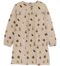 Minymo Nightdress - AOP - Beige Melange