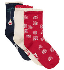 Minymo Socks - 3-Pack - Rio Red