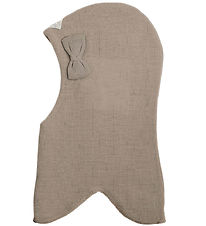 Racing Kids Balaclava - Wool/Cotton - 2-layer - Oats w. Bow