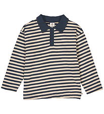 Chemisier polo Müsli - Stripe Polo - Oak/Nuit Blue