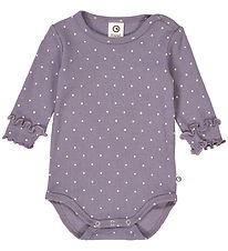 Body m/l Müsli - Rib - Dot - Lilac Brouillard/Avoine