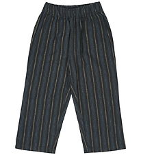 Pantalon Müsli - Stripe - Nuit Blue/Mousse/Orageux Blue