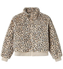 Name It Fleece Jacket - NkfMila - Oxford Tan/Leo