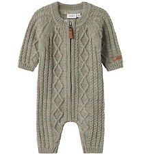 Name It Jumpsuit - Knitted - Wool - NbmWrilla - Dried Sage