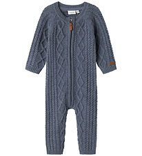 Name It Jumpsuit - Knitted - Wool - NbmWrilla - Folkstone Grey