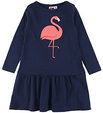 DYR-Cph Klänning - Dyrperky - Dk Marinblå Flamingo