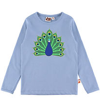 DYR-Cph Blouse - Animal shedding - Blue Grey On Birds