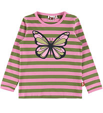 DYR-Cph Blouse - Animal Roar - Rose/Olive Butterfly
