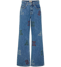 Kids Only Jeans - Breit - KogJuicy - Medium+ Blue Denim/BUCHSTAB