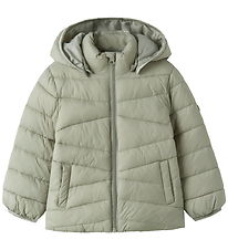 Name It Down Jacket - NmfMarble - Seagrass
