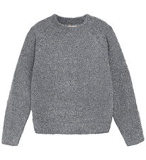 Creamie Blouse - Knitted - Glitter - Iron Gate