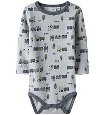 Name It Bodysuit l/s - Wool - NbmWillit - Micro Chip/Tractor