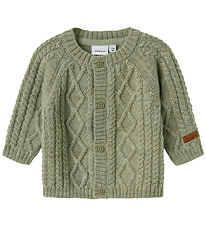 Name It Cardigan - Wool - Knitted - NbmWrilla - Dried Sage