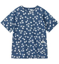 Liewood Dress - Angelica - Denim - Cherry Blossom/Medium+ Blue T