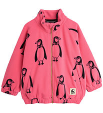 Mini Rodini Fleece Jacket - Penguin - Pink