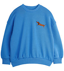 Mini Rodini Sweatshirt - Dog - Blue