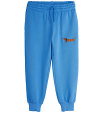Mini Rodini Sweatpants - Dog - Blue