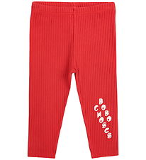 Bobo Choses Leggings - Rib - Red