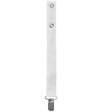 Lalaby Pacifier Clip - White Dot