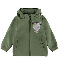 DYR-Cph Softshelljacka m. Fleece - Vilt djur - Soft Khaki Elefan