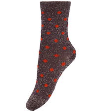 MP Socken - Irma - Glitter - Grape Skin