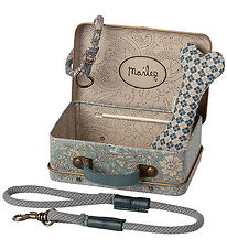 Maileg Suitcase w. Dog accessories - Blue