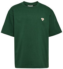 Hummel T-Shirt - HmlJR - Dunkelgrün m. Logo