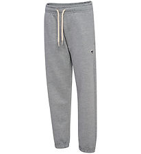 Hummel Sweatpants - HmlJR - Grey Melange w. Logo