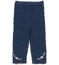 Konges Sløjd Trousers - Knitted - Rosier - Ensign Blue w. Pointe