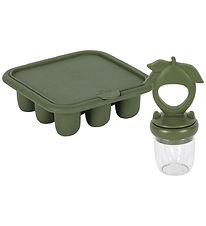 Konges Sløjd Food Feeder w. Ice tray - Olivine
