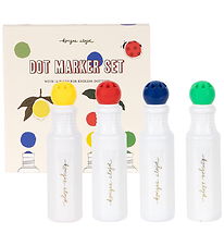 Konges Sløjd Markers w. Drawing sheet - Dot Marker - Multi