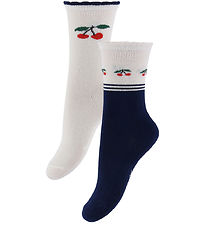 King's Scythe Socks - 2-Pack - Jaquard - Cherry