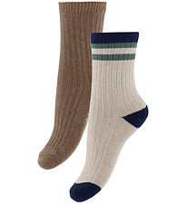 Konges Sløjd Socks - 2-Pack - Rib - Navy Stripe