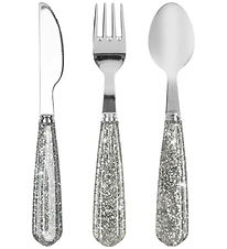 Konges Sløjd Mica cutlery - 3-Parts - Sparkling Blue
