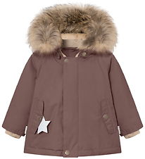 Mini A Ture Winterjacke - MatWally Fleece/Pelz - Peppercorn Plum