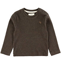 VACVAC Blouse - Scarlet - Rib - Dark Brown Melange