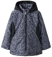 Name It Winterjacke - Noos - NkfMaxi - Black/ZEBRA