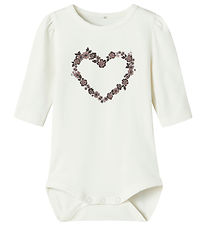 Name It Bodysuit l/s - NbfOasa - Cloud Dancer
