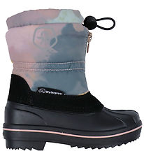 Color Kids Winter Boots - w. Wool - AOP - Woodrose