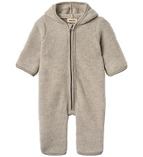 Grenouillère Wheat - Laine - Ata - Khaki mélange