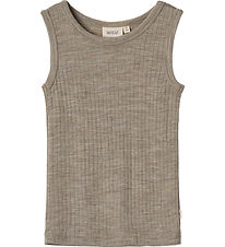 Sous-pull Wheat - Laine/Soie - Iggy - Khaki mélange