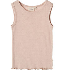 Wheat Undershirt - Wool/Silk - Pointelle - Iggy - Pale Lilac