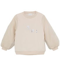 Minymo Sweatshirt - Rookgrijs m. Zilver/Tule