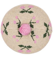 Bonnet Konges Sløjd - Béret - Laine - Belou - Cherry